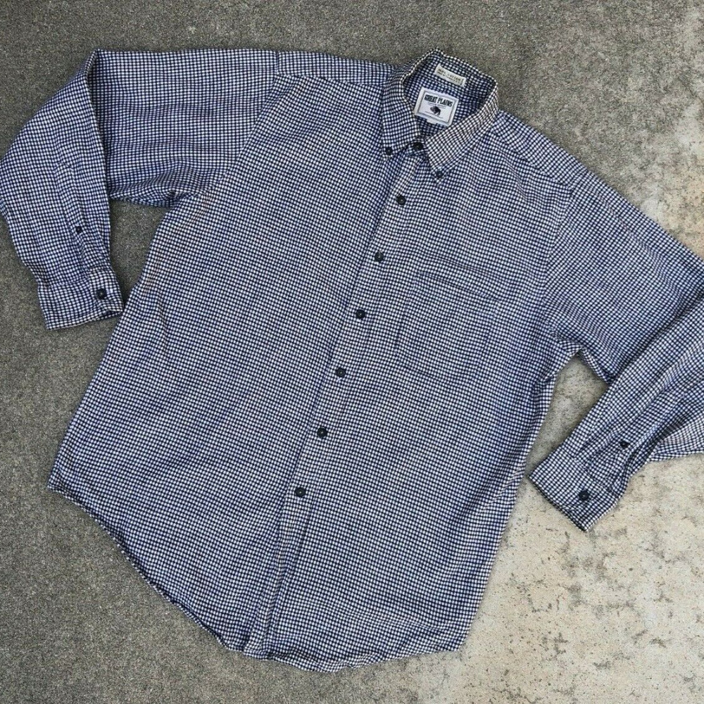The Great Plains Men's VTG Button Flannel Shirt​​​​​​​